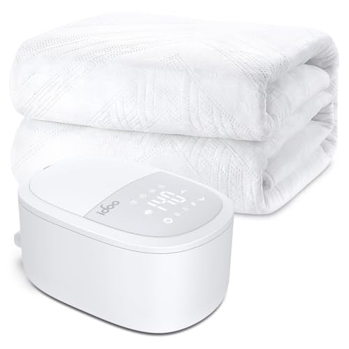 Queen Size Water Heated Mattress Pad - 4 Modes, 12 Timers, Quiet Operation