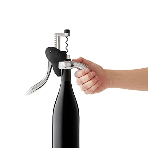 Houdini W9826 Lever Corkscrew Kit with Foil Cutter & Extra Spiral - Easy Wine Opener