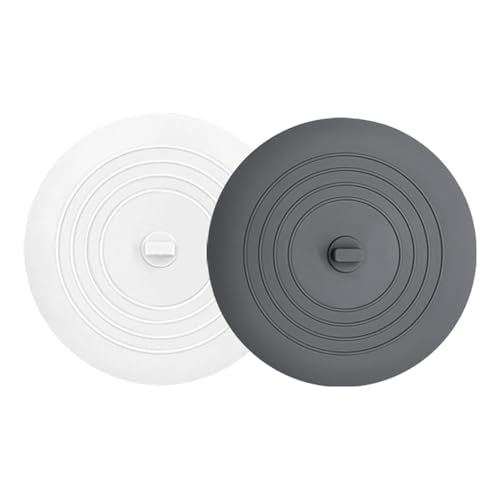 Silicone Bathtub Drain Stopper – 6 Inch Kitchen & Bathroom Plug (2PCS)