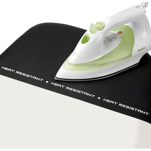 Brabantia Spring Bubbles Ironing Board 53" x 18" Extra Large, Adjustable Height, Heat-Resistant Parking Zone