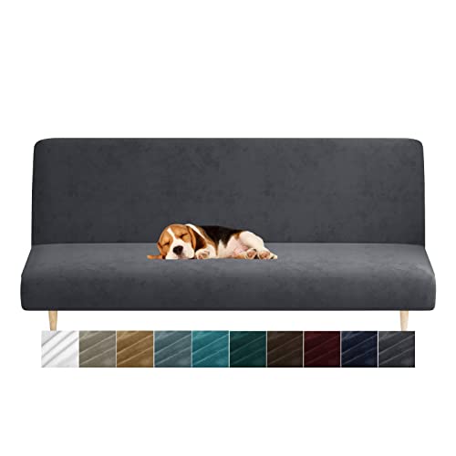Stretch Velvet Futon Cover Full Size - Soft, Machine Washable, Non-Slip
