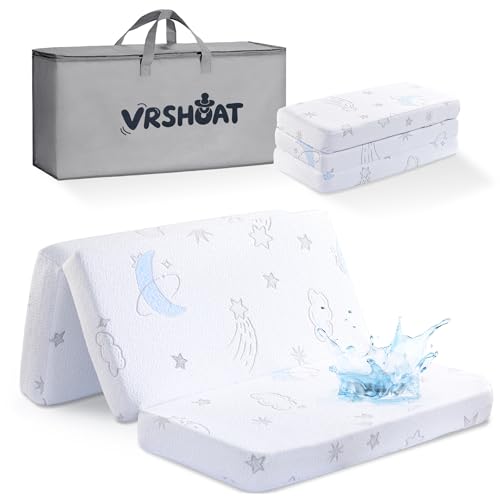 Trifold Pack and Play Mattress 38" x 26" - Portable Travel Crib Mattress Pad