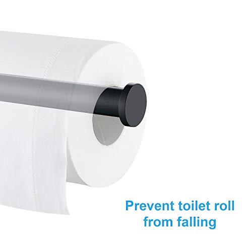 Matte Black Toilet Paper Holder, SUS304 Stainless Steel Wall Mount Dispenser