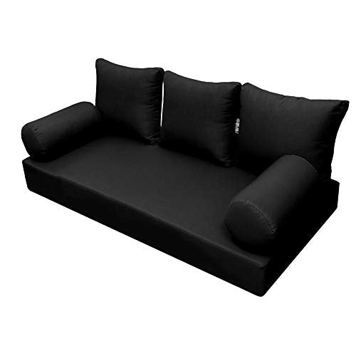 Twin Daybed Porch Swing Cushion Cover Set - Water Repellent (6-Piece)
