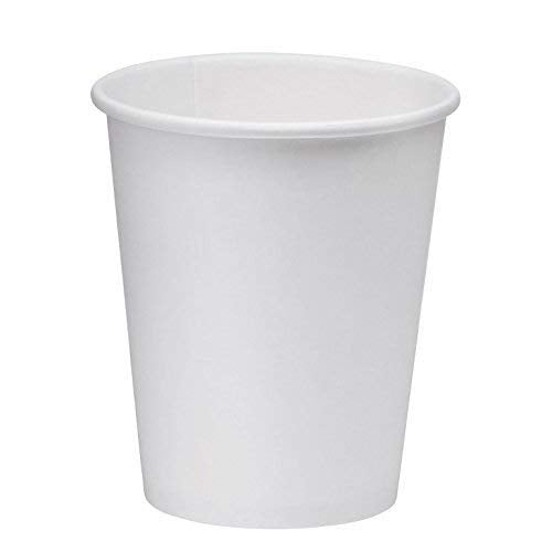 NYHI 300 Pack 6 oz White Paper Disposable Coffee Cups Hot Cold Beverage Drinking Cup for Water Juice Espresso Tea Ideal for Water Coolers Party