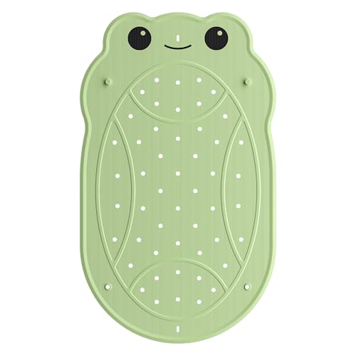Non-Slip Rubber Baby Bathtub Mat - 30"x18" Frog Design Shower Mat