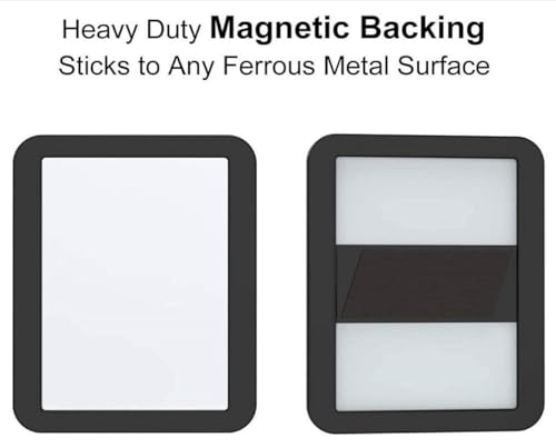 Magnetic Locker Mirror - 5.25" x 7" Real Glass Mirror for School & Home