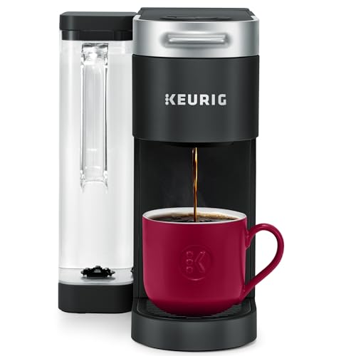 Single Serve Pod Coffee Maker, 4 Brew Sizes & 66oz Removable Reservoir - Black