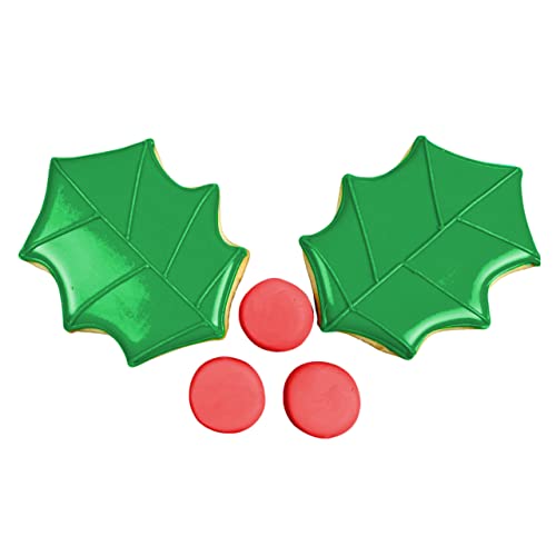 Christmas Holly Leaf Cookie Cutter 3 Inch Food Safe Steel Made in USA