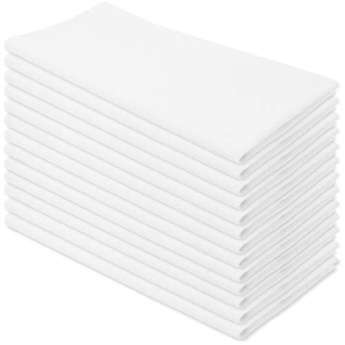 100% Cotton Flour Sack Kitchen Towels - Absorbent Dish Cloths, Set of 13