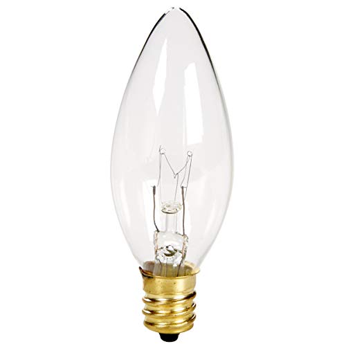Holiday Joy 7W E12 Torpedo Tip Night Light Bulbs, 120V, 24 Pack (2 x 12 Count)