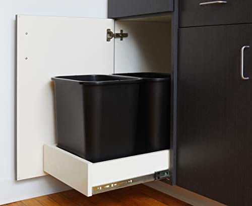 Slim 7.7 Gallon Trash Wastebasket for Office and Home