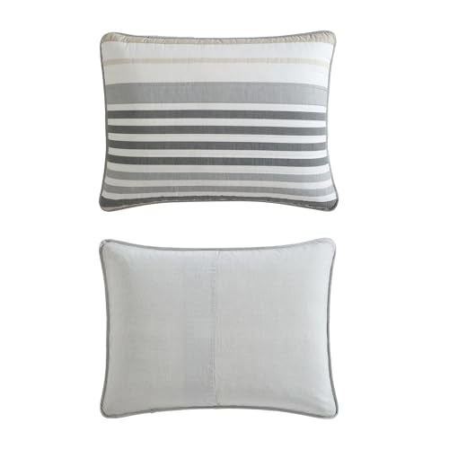 Reversible King Quilt Set - 100% Cotton Bedding with Shams