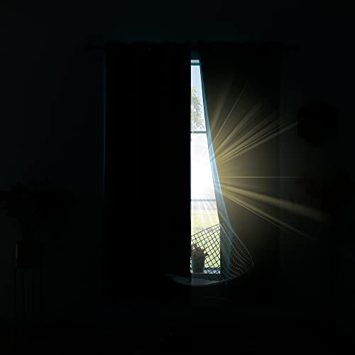 42W x 72L Red Blackout Curtains - Pack of 2, Room Darkening for Living Room & Bedroom