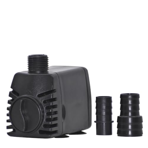 300 GPH Submersible Fountain Pump with Low-Water Shut-off
