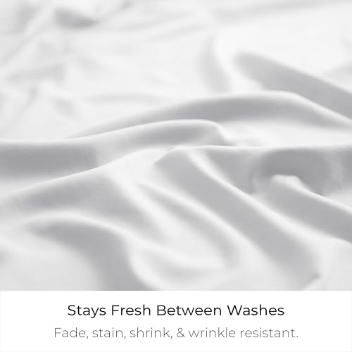 Queen Bed Skirt 15-Inch Pleated Drop - Brushed Microfiber Dust Ruffle