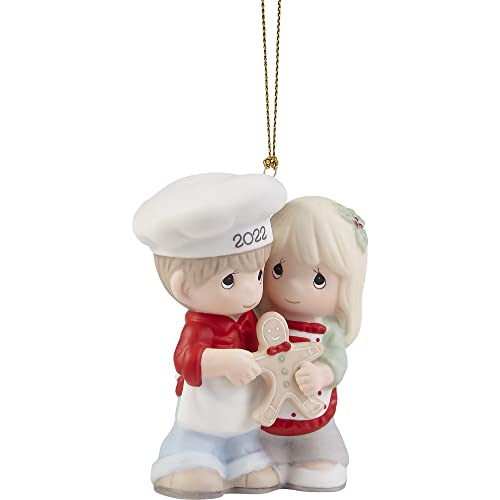 Precious Moments First Christmas Couple Ornament 2022 Bisque Porcelain Gift