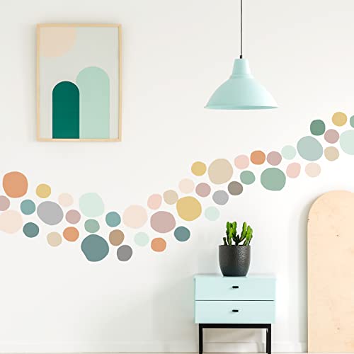 296 Pcs Boho Polka Dot Wall Decals Peel and Stick Vinyl Nursery Decor