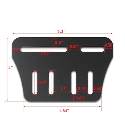 Heavy Duty Bed Headboard Brackets - Adjustable Steel Modification Plate