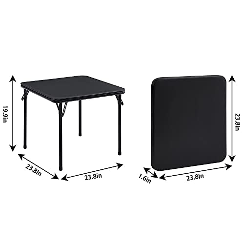 24-Inch Kids Folding Activity Table with Padded Top, Portable Black
