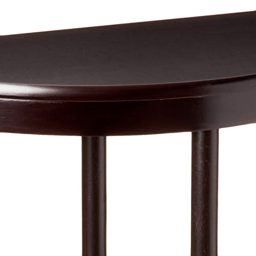 Frenchi Furniture Cherry 3-Tier Crescent ,Half Moon ,Hall / Console Table/End Table