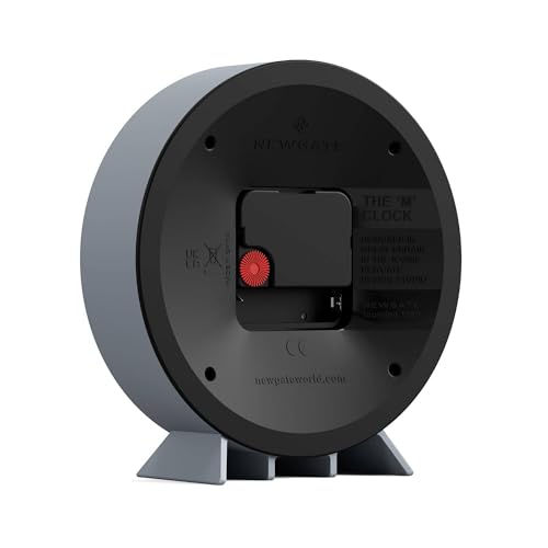 Modern Round Mantel Clock - French Navy Desk and Shelf Clock