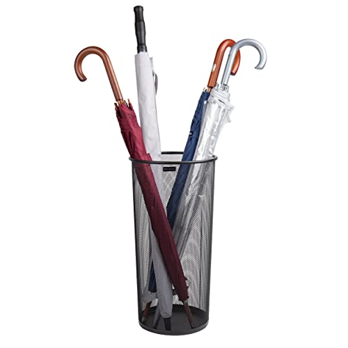 Metal Mesh Umbrella Stand - Multipurpose Entryway & Office Organizer