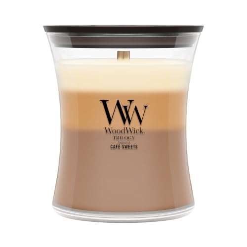 Café Sweets Crackling Wooden Wick Candle - 9.7 oz Medium Hourglass