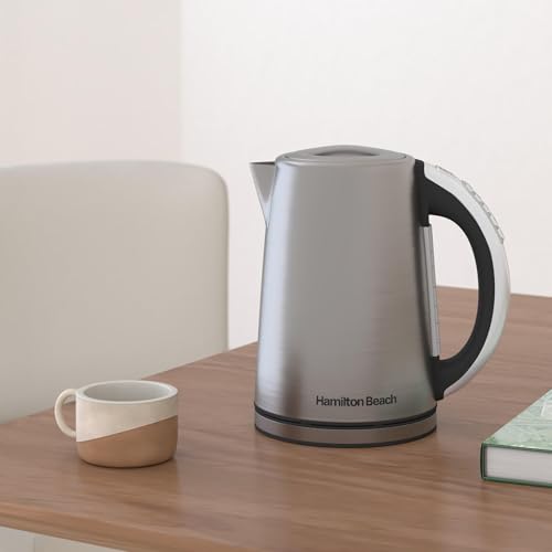 1.7L Stainless Steel Electric Kettle with Temperature Control and Keep Warm