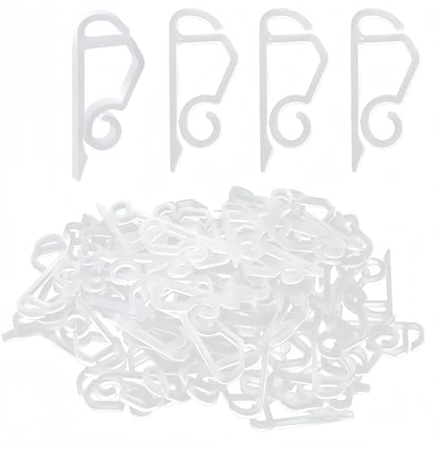 120PCS Christmas Light Clips for Gutters and Shingles - Weatherproof Hooks