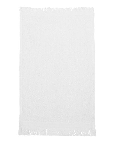 10-Pack Cotton Fingertip Towels, Reversible Velour and Terry, 11x18 Inch