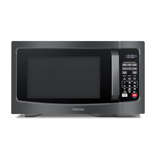 TOSHIBA 1.2 Cu.Ft Black Countertop Microwave Oven, 1000W with Sensor Technology