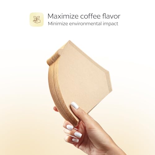 #4 Cone Coffee Filters, Unbleached Paper, 200 Count for 8-12 Cup Brewers