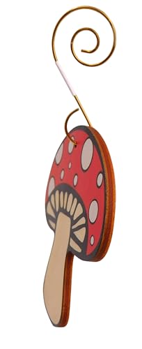 Legend of the Mushroom Ornament Set with Story Card – Wooden Christmas Decoration