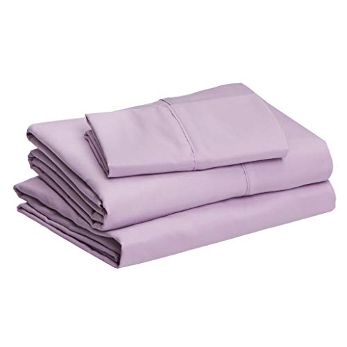 Ultra-Soft Microfiber 3-Piece Twin XL Bed Sheet Set, Frosted Lavender