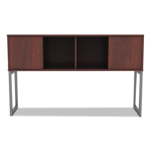 Alera Open Office Desk Hutch 60W x 15D x 36.5H Medium Cherry