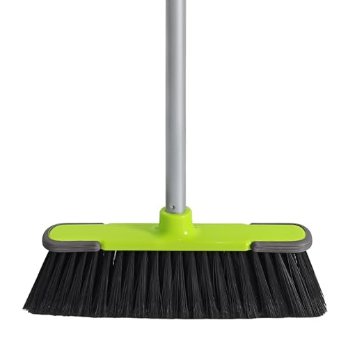 Green Indoor & Outdoor Floor Broom - 54" Adjustable Handle, 13" Wide