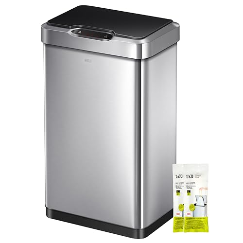 Touchless Motion Sensor Trash Can 50 Liter 13.2 Gallon Stainless Steel