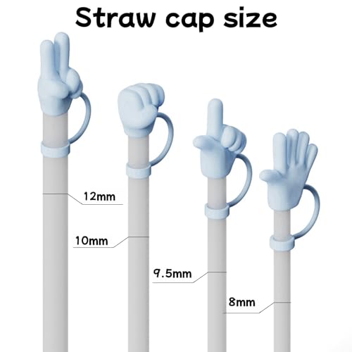 7 Pack Silicone Straw Toppers with 4 Styles - Leak-Proof Outdoor Caps