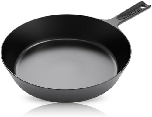 COOKLIFE 10-Inch Pre-Seasoned Cast Iron Skillet - Lightweight, Easy to Clean, Versatile for Oven, Stove & Grill