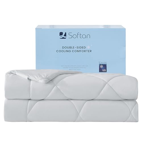 Cooling Comforter Twin Size - Lightweight Breathable Cold Blanket