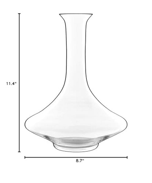 Luigi Bormioli Supermo 25.25 oz Wine Decanter, 1 Piece, Clear