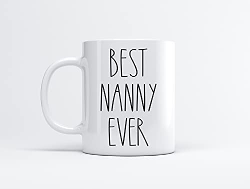 FundingCharlee Best Nanny Ever Coffee Mug 11oz - Gifts for Christmas & Birthdays