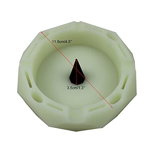 Geometric Silicone Ashtray, Glow in the Dark Unbreakable Bowl Cleaner