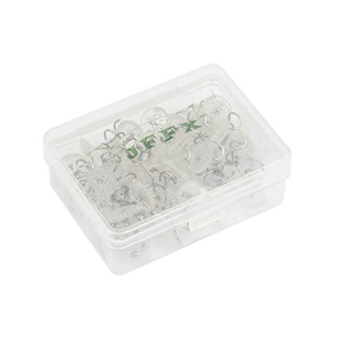 100 Pcs Bed Skirt Pins - Clear Head Twist Upholstery Tacks
