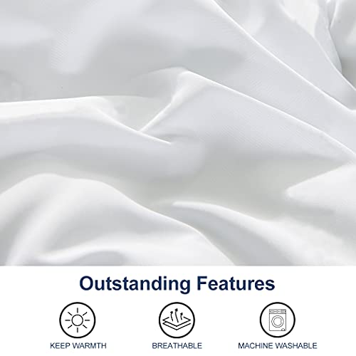 Queen Duvet Insert - 400GSM Down Alternative Winter Comforter, 90x90