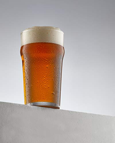 19oz Beer Pint Glasses - Set of 4 Heavy-Duty Pub Style Drinking Glasses