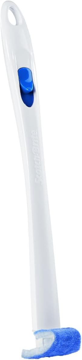 Scotch-Brite Toilet Scrubber Starter Kit - Disposable Refills with Built-In Bleach Alternative | Includes Handle & Caddy