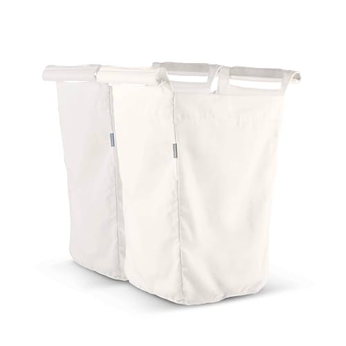 Dual-Compartment Laundry Hamper Insert for Bassinet Stand