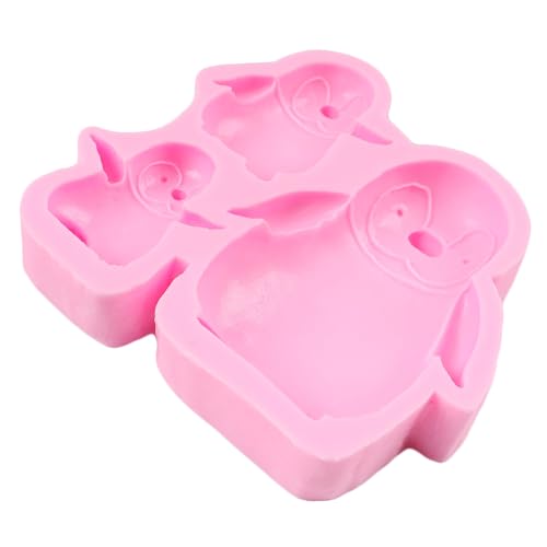 Penguin Family Silicone Fondant Mold for Cake Decoration - Style B